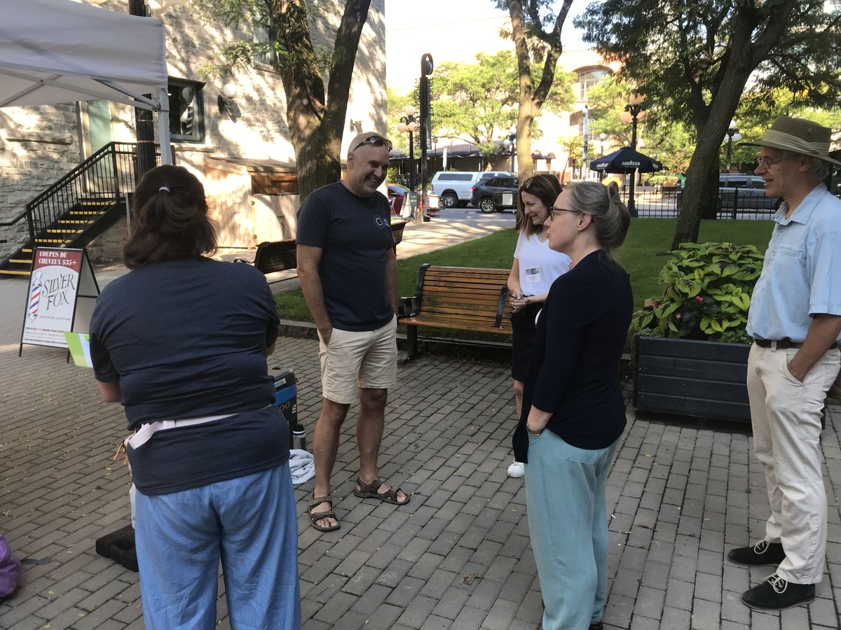 Meeting #OpenNCC participants at the Sussex Courtyards going on a heritage walking tour with our experts. This area has some of the oldest buildings in the city that we are working to protect.