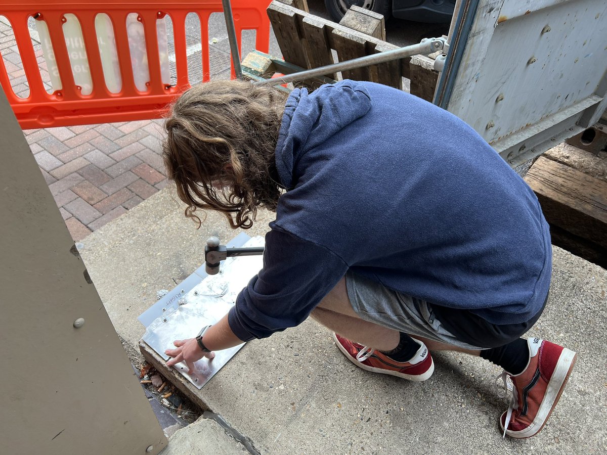 TeamShatterdome's tweet photo. Emergency metalwork for Ankylobot @extremerobots #extremerobots Colchester 2022 https://t.co/cKk94vstoQ
