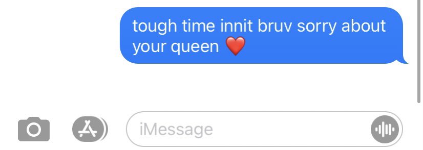 belllsie_'s tweet photo. my bf legit got mad at me for joking about the queen https://t.co/AkRsC94qM2
