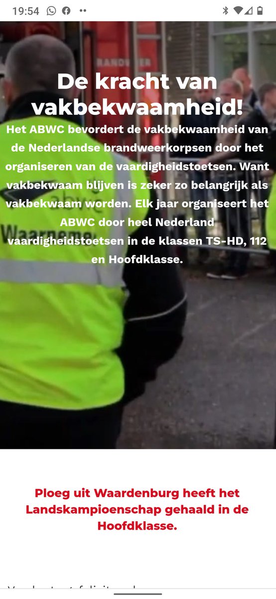 De ploeg <a href="/brwwaardenburg/">Brandweer Waardenburg</a> van <a href="/vrgz/">Veiligheidsregio GZ</a> is DE BESTE van Nederland in de hoofdklasse! Prachtige prestatie! Van harte gefeliciteerd!