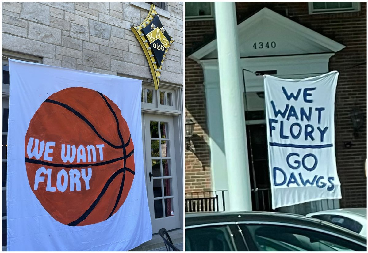 Lots of banners up and down Hampton Drive today. Wonder what’s up?😉 #GoBulldogs🐶🏀