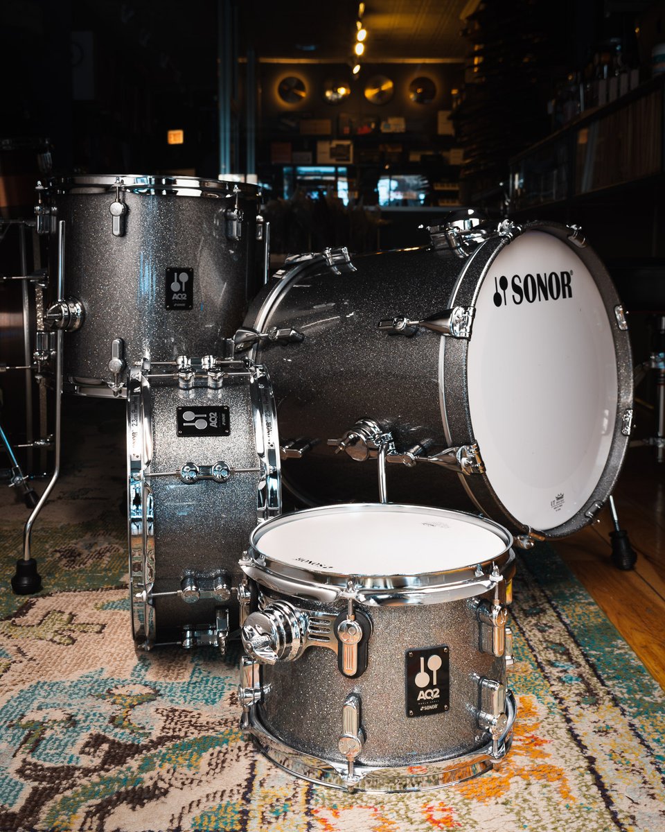 Featuring a 7-ply Maple shell, the @sonordrumco AQ2 10/13/16/6x13 Safari kit is the perfect club-sized kit that pumps out sounds you won't believe come from such small drums. Shop Sonor AQ2 drum kits today at CDE! bit.ly/3evuRkQ #cde #chicagodrumexchange #SonorDrums