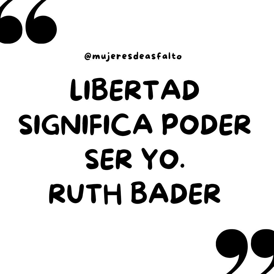 MujeresAsfalto's tweet photo. "Libertad significa poder ser yo." 
#RuthBader

#MujeresOrganizadas #MujeresPolíticas #MujeresActivistas #MujeresRurales #BlackWomen #BlackWomenMemory #CimarroneandoNuestrosFeminismos https://t.co/Hpf5a3YgqT