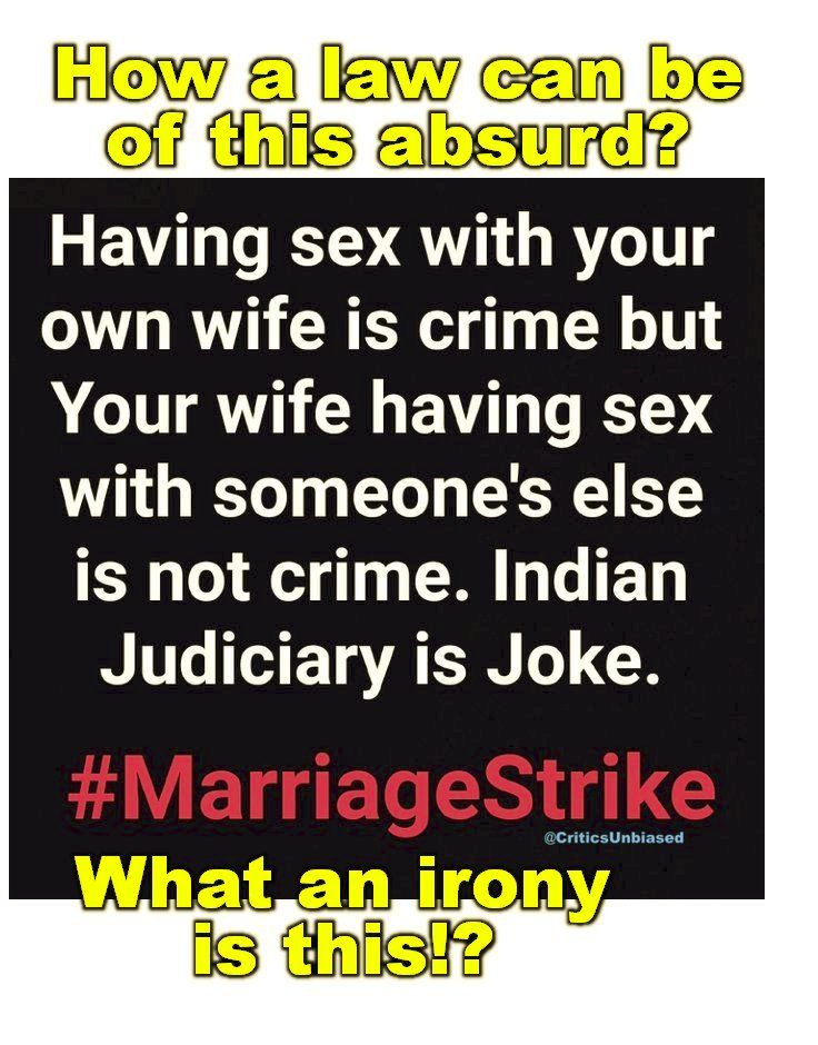 CriticsUnbiased's tweet photo. How law can be this absurd? 
#BoycottMarriage #MarriageStrike #BoycottMarriage #MarriageStrike #BoycottMarriage #MarriageStrike #BoycottMarriage #MarriageStrike #BoycottMarriage #MarriageStrike #BoycottMarriage #MarriageStrike https://t.co/urgrrOh7h8