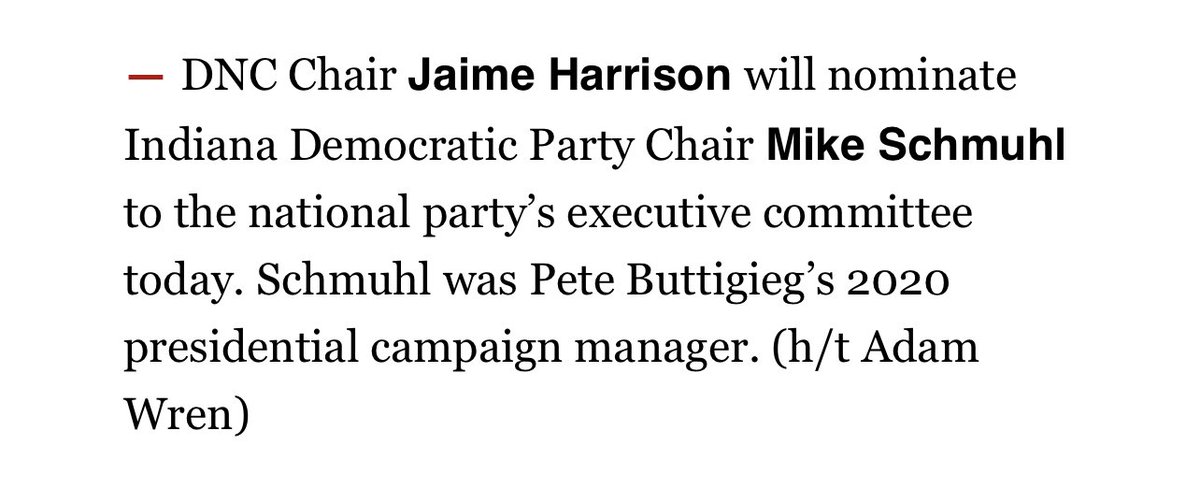 adamwren's tweet photo. .@harrisonjaime will nominate @INDems chair and former Buttigieg campaign manager Mike Schmuhl to the @DNC executive committee today. https://t.co/vfSxcyZ85X https://t.co/cb4dm6GcO9