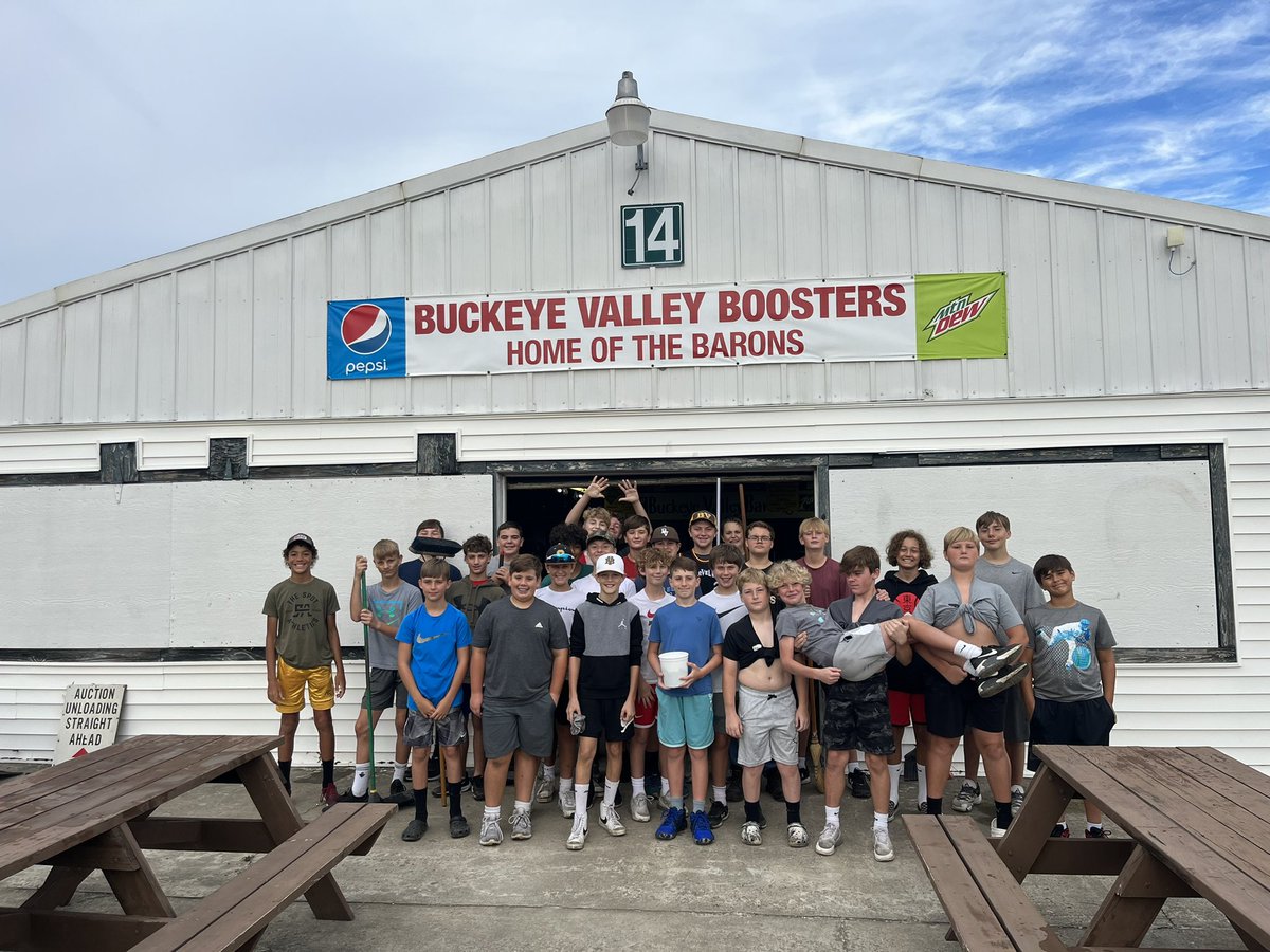 BVFairbooth's tweet photo. Clean up day was a HUGE success thanks to the Middle School football teams and parents! This place has never looked so clean!! We are almost ready for customers! https://t.co/NvR8j8gtVG