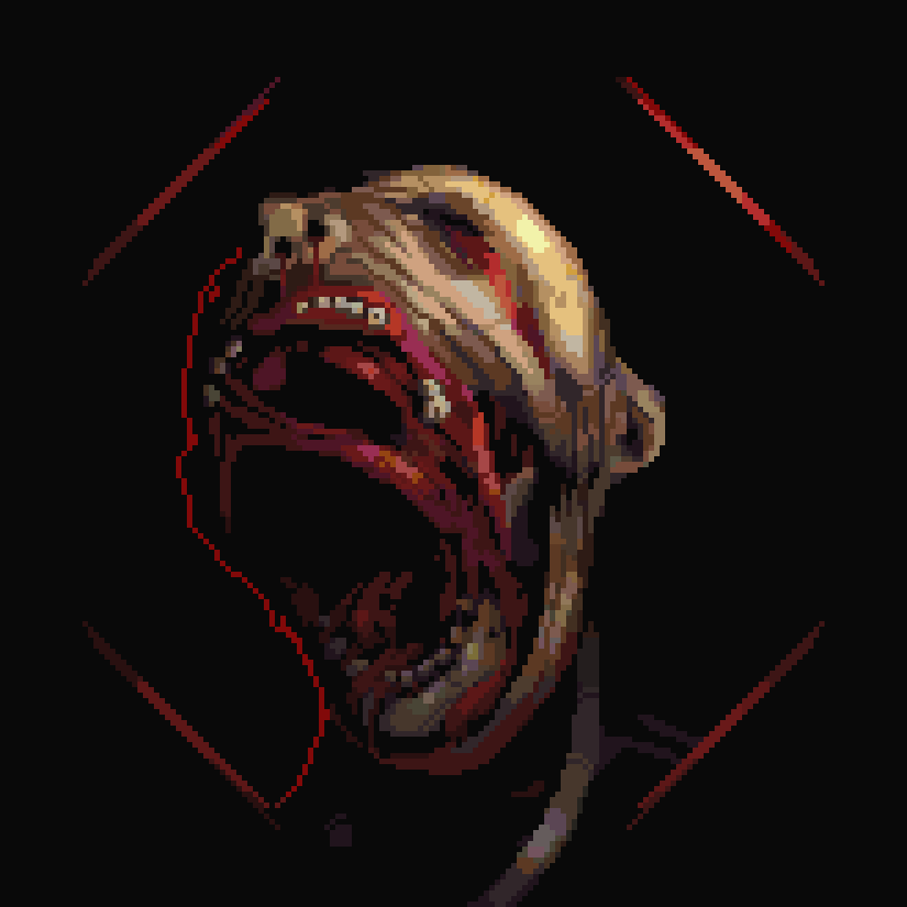 ento_mor's tweet photo. Plea of the doomed.
.
#pixelart #ドット絵 https://t.co/dy8XhdYvNe