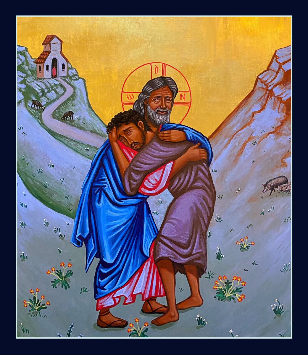 “The Prodigal Son”

New Icon

“The question is not “How am I to love God?” but “How am I to let myself be loved by God?” God is looking into the distance for me, trying to find me, and longing to bring me home.”

~Henri Nouwen

kellylatimoreicons.com/collections/si…