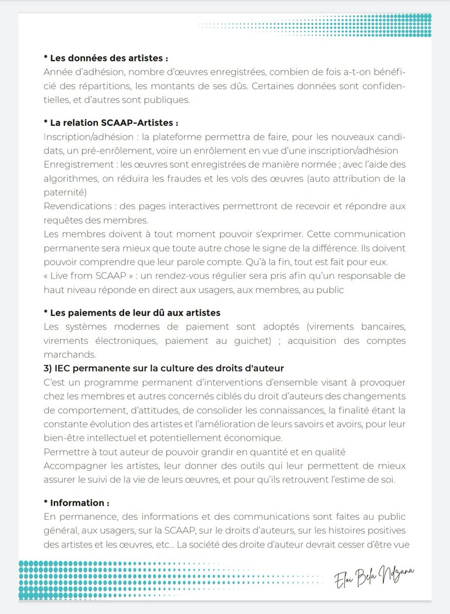 TitiNdema's tweet photo. Chers cinéastes (Réalisateur Interprètes, scénaristes) !!!
Les axes sur lesquelles nous allons travailler,ceci est une profession de foi.
Mais soyez https://t.co/ztrVo9CSYA et certains que vous aurez ce manifeste et nous travaillerons avec vous.
#Scaap https://t.co/Vl91mEpZw1