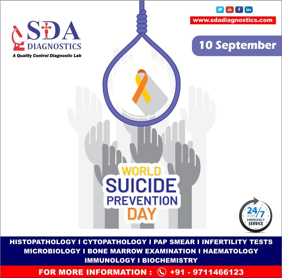 sda_diagnostic's tweet photo. Suicide doesnโt end the chances of life getting worse, it eliminates the possibility of it ever getting any better.
#WorldSuicidePreventionDay
#SDA #Diagnostics #Labs #DrSonalDhingraAnand #DrSonal #MD #Pathology #PCOD #Covid19 #RT_PCR #TestPanel #BestLab #NIPT https://t.co/ZpsCalliD6