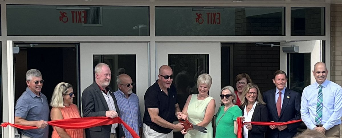 NFHSRebels's tweet photo. Congratulations to our friends “down the hill” on the official opening of the new Consolidated School! 

#nfrebelspride 
@NewFairfieldPS 
@SenBlumenthal https://t.co/nBPq0WaGDI