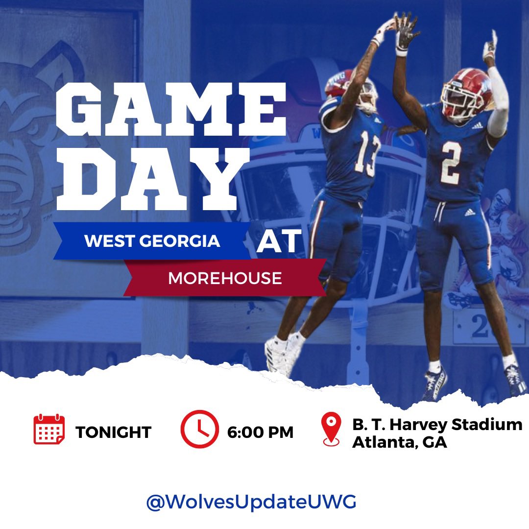 WolvesUpdateUWG's tweet photo. The Wolves are loose in the ATL📍
It’s 🐺 vs 🐅 at Morehouse 🏟
#WolvesSZN #WeRunTogether https://t.co/IXn5ZChpbn