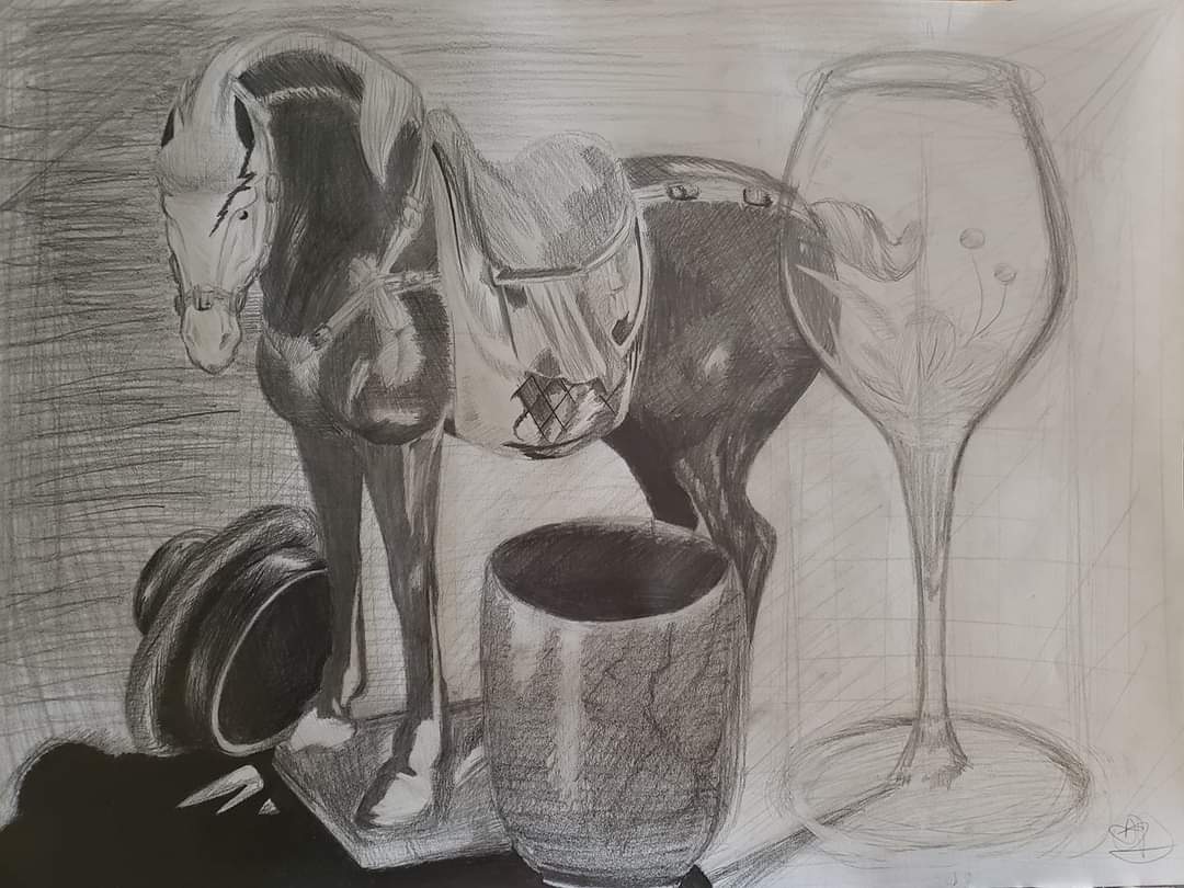 BituminousDoods's tweet photo. By the way, bum kins! Sometimes I do still life art pieces. And I like working in graphite. Surprise!🐴✍️
💛🌻💛
#art #artist #graphite #smallartist #iarted #prettysketchy https://t.co/2FkjDUh8Yw