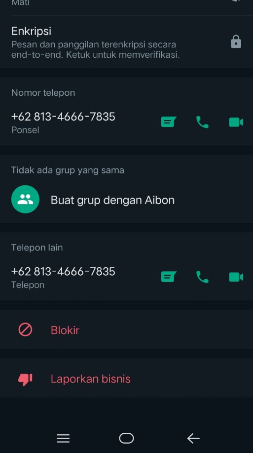 Tidak kenal saya blokir bukan kirim 2 bokep ya 🙏