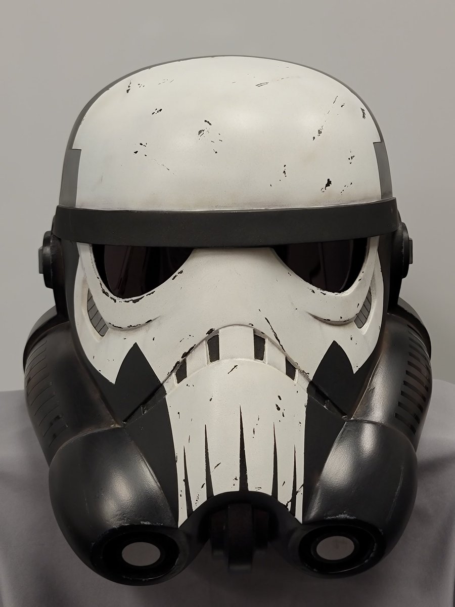 Senjo41A's tweet photo. Made this #StarWarsRebels #Stormtrooper helmet based off some fan art from Darth Nurse Cosplay over on Instagram. #StarWars #StarWarsFanArt #GalacticEmpire #StarWarsHelmet #Cosplay #StarWarsCosplay #3DPrinting #PropMaking #PropPainting #CrealityPrinter #Display https://t.co/B6Z89ymTkC