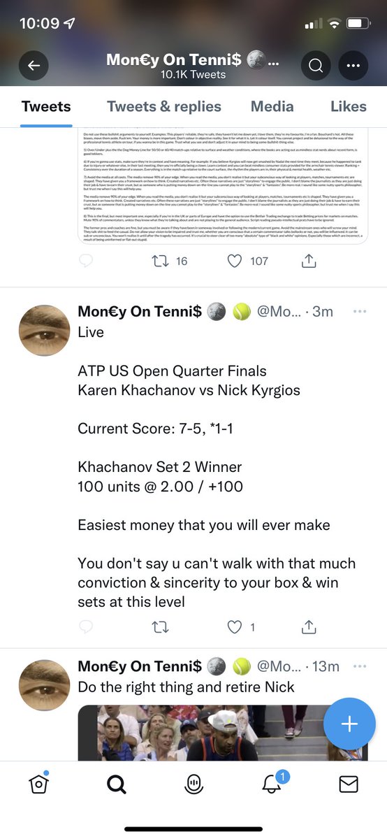 JSPicks18's tweet photo. @Seany_MFC_11 @MoneyOnTennis @SaltanPepe He’s a fraud. Deleted this tweet after it lost. https://t.co/xRdF5AI2yT