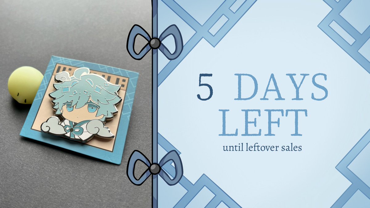 ❄️⚔️ 5 DAYS LEFT UNTIL LEFTOVER SALES OPEN! ⚔️❄️

Are you guys ready? The leftover sales for Art of Exorcism: a Chongyun Zine opens in just five days!

Enamel Pin by <a href="/emmikn_/">emmi 🪷 sakuracon aa-3023</a>