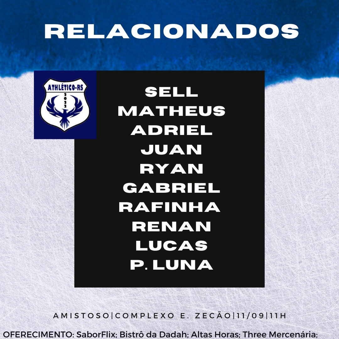 AthleticoRs's tweet photo. Confira a lista de relacionados para o amistoso de amanhã. https://t.co/S0XER8GtMF