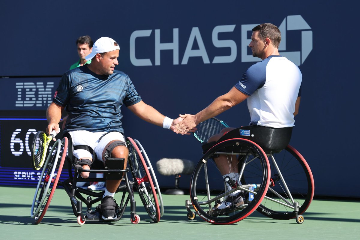 JoachimGerard's tweet photo. Défaite en demi finale du double de l'@usopen. Retour en Belgique et au boulot la semaine prochaine pour préparer les prochaines échéances 👊

@SKODABE @head_tennis @Partenamut #OrthopedieToussaint @ADEPS_OFFICIEL @LigueHandisport @Cap_48 #CapSurlOr https://t.co/f2YpTxkyyr