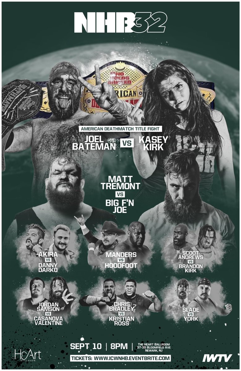 NHBTheChains's tweet photo. 🩸TONIGHT!🩸 

THIS is “THE BIG ONE” 

#NHB32 🇦🇺 🇬🇧 

LIVE!! TONIGHT!! SATURDAY SEPTEMBER 10th NEWARK NJ - 7PM DOORS - 8PM BELLTIME 

BYOB 🍻 

TICKETS ARE STILL AVAILABLE &amp; 
WILL BE SOLD AT THE DOOR - 
https://t.co/ivdl9nSCld

Watch LIVE only on IWTV! https://t.co/Haq6ABNH2Y