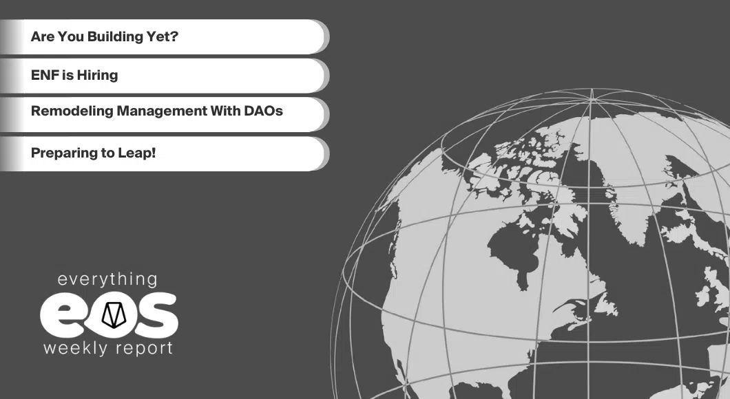 Vaulta_'s tweet photo. Everything #EOS Weekly Report - Sept 10

1⃣ Are You Building Yet?
2⃣ ENF is Hiring
3⃣ @DefiboxOfficial and Yield+
4⃣ Preparing to Leap
5⃣ @eossupportio August Report
6⃣ Remodeling Centralized Management With DAOs

Read Now 👇
https://t.co/aNWn0vSMT0 https://t.co/pPvjnTYbIC