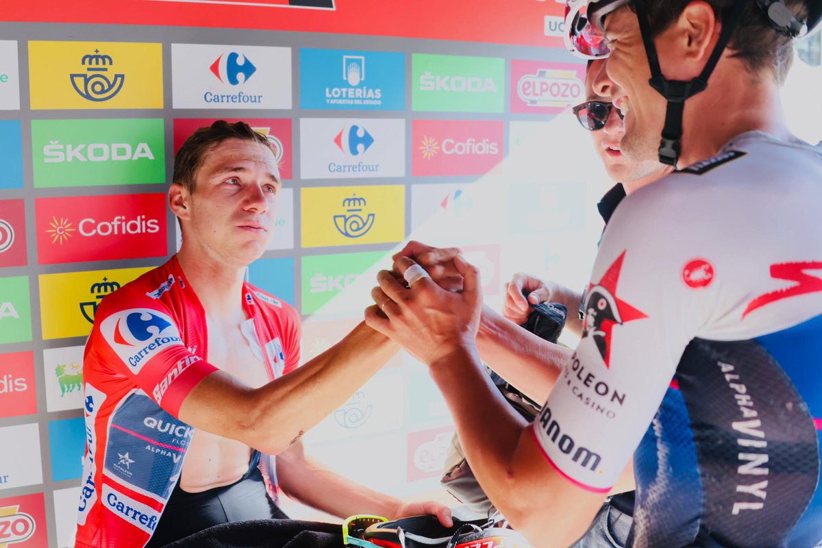 soudalquickstep's tweet photo. Emotion. Joy. Happiness.

#LaVuelta22

Photo: @BeelWout https://t.co/WwVNacyl4E