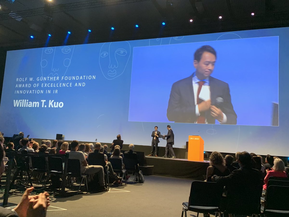 Rusty Hofmann (@rustyhofmannMD) on Twitter photo 2022-09-10 15:44:01 So proud of @Stanford_IR Dr. Will Kuo for receiving the highest european IR award on innovation!!!@StanfordMed @Stanford So proud of @Stanford_IR Dr. Will Kuo for receiving the highest european IR award on innovation!!!@StanfordMed @Stanford