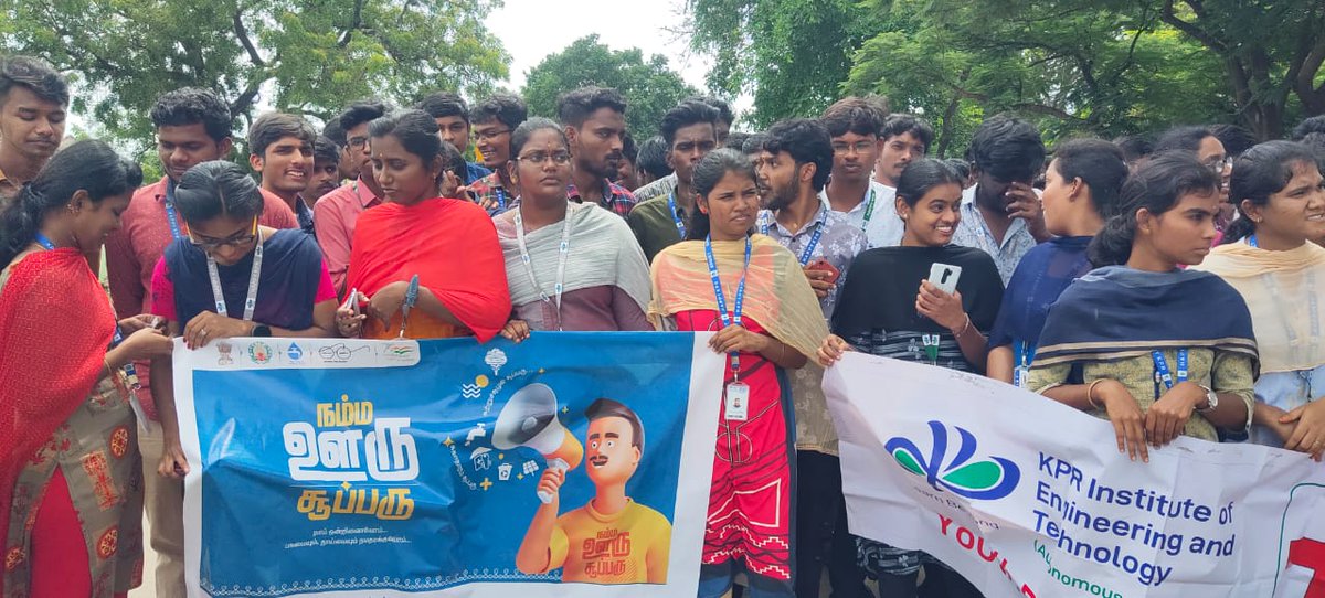 nsskpriet's tweet photo. Team NSS-UBA of KPR Institute of Engineering and Technology, conducted awareness to the villagers of Arasur village initiated by the district collector on 9.9.22, awareness was created on removal of plastic waste, solid waste.
@_nssindia  @nss_chennai @lifeatkpr 
#nss2022 #nss https://t.co/eFeXAAjQaq