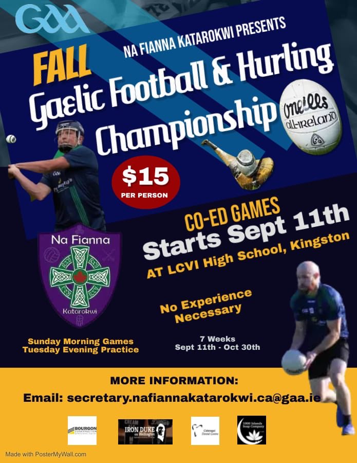 FiannaGaa's tweet photo. We start our Autumn league tomorrow, come give it ago, join the Fenians #thesundaygame https://t.co/v9PnUX5u46