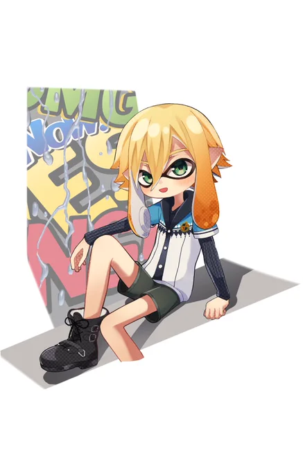 初見スプラおもろいかった#絵画コウ 