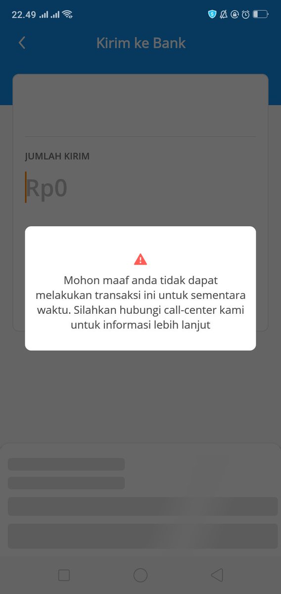 Nurulkh___'s tweet photo. @danawallet min ini kenapa daaah gabjsa2 buat transfer. Email2 an mulu ga nemu solusi nya https://t.co/ZclxWU4Afg