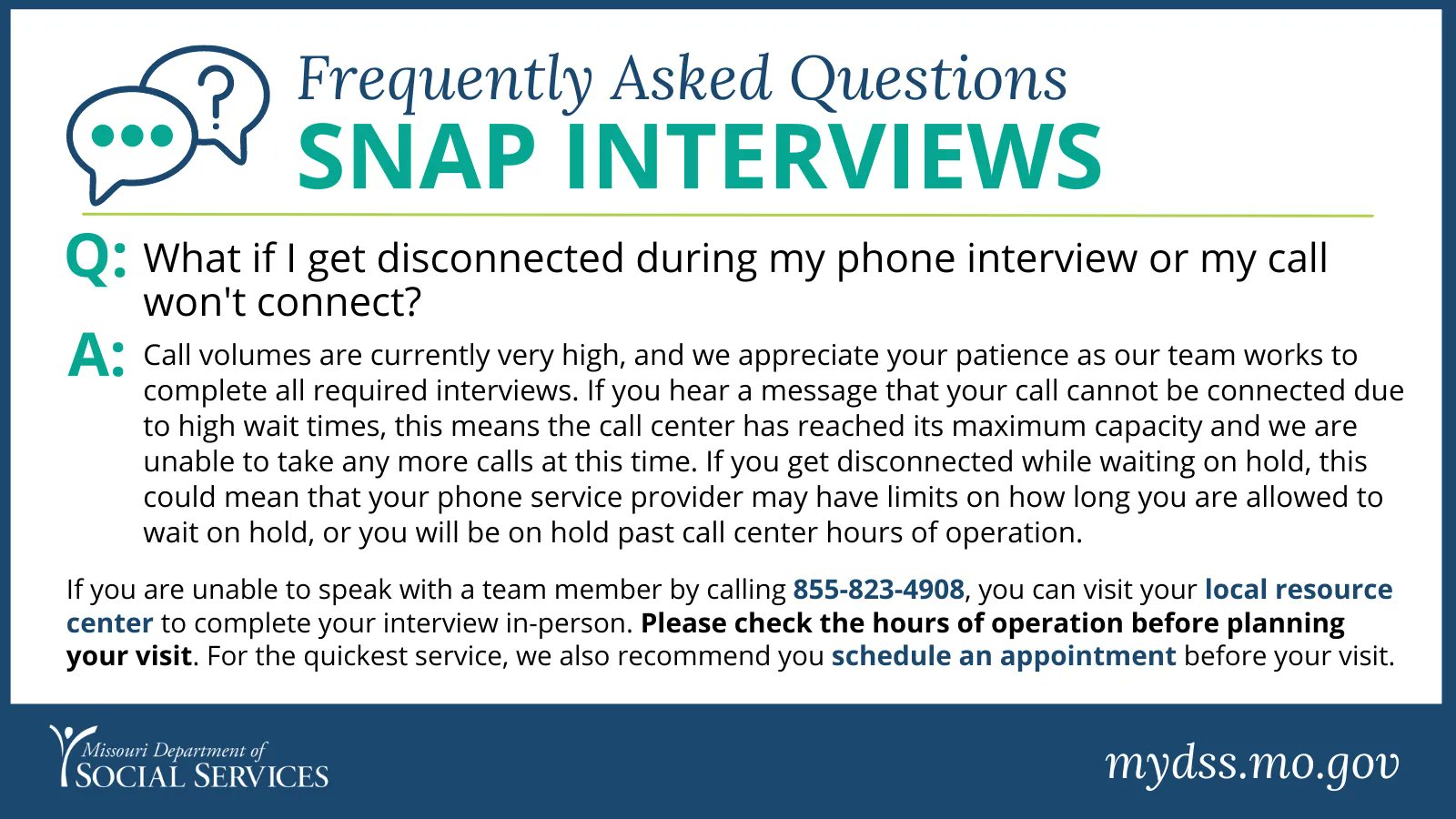 MO Social Services on X: &ldquo;For a complete list of SNAP Interview 