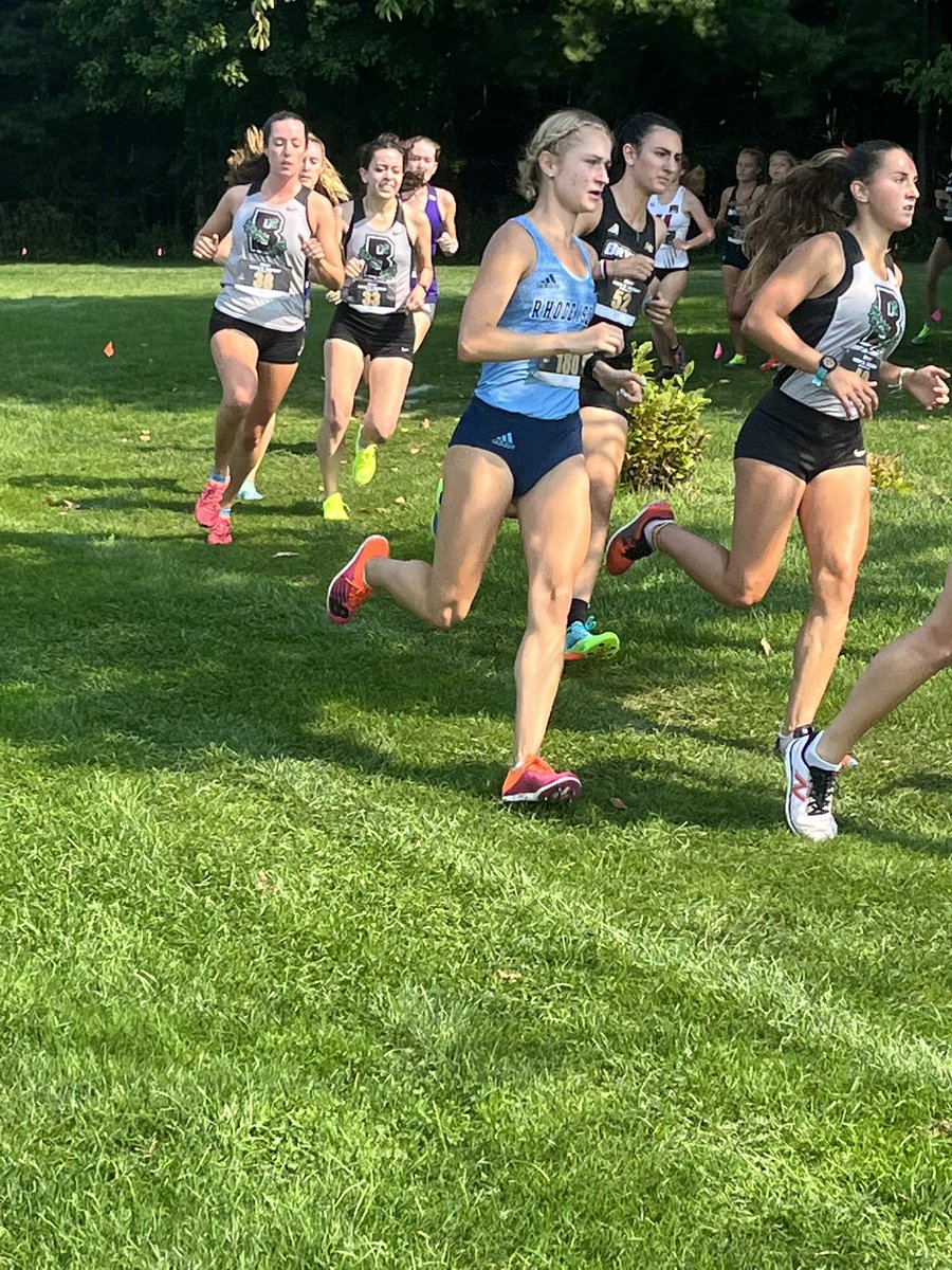 URIWXCTF's tweet photo. .@sofpiccone finishes 2nd in her course best time of 18:28.5 and leads the team to a close 2nd place finish! #GoRhody #URI https://t.co/zJkYVsfuT9