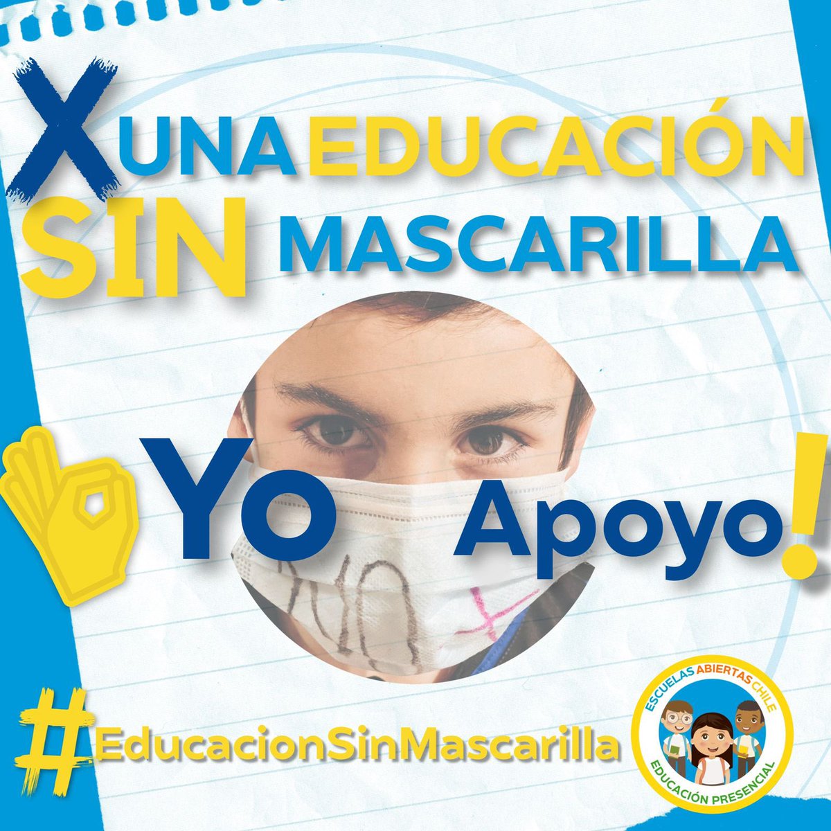 escuelasabiert2's tweet photo. Gracias a los más de 20.000 apoderados y profesores que han firmado por una #EducacionSinMascarilla
No podemos seguir tapándonos la boca! @ministeriosalud @ministeriosalud https://t.co/pBxhoBcprJ