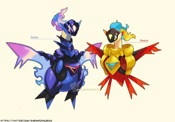 I've just realised the source I was using spelt Armarouge's name wrong, so here's one with the correct name, Armaras! 