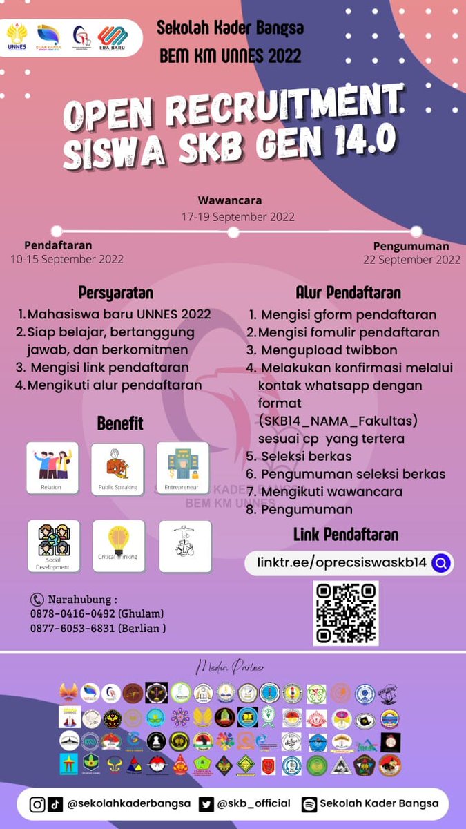 SKB__Official's tweet photo. AKHIRNYA YANG DITUNGGU TUNGGU!

✨OPEN RECRUITMENT SISWA SKB BEM KM UNNES 2022✨

#OprecSiswaSKB14
#EraBaru_SKB
#Sekolahkaderbang https://t.co/KuhZEUTTgQ