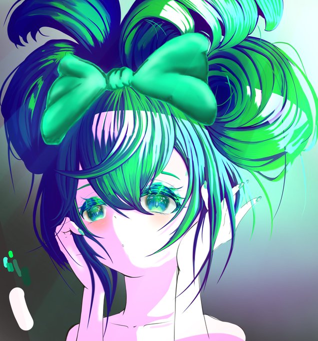 あっそういえばこの前描いてやめた絵
ミクちゃん!汚くなってごめんね 