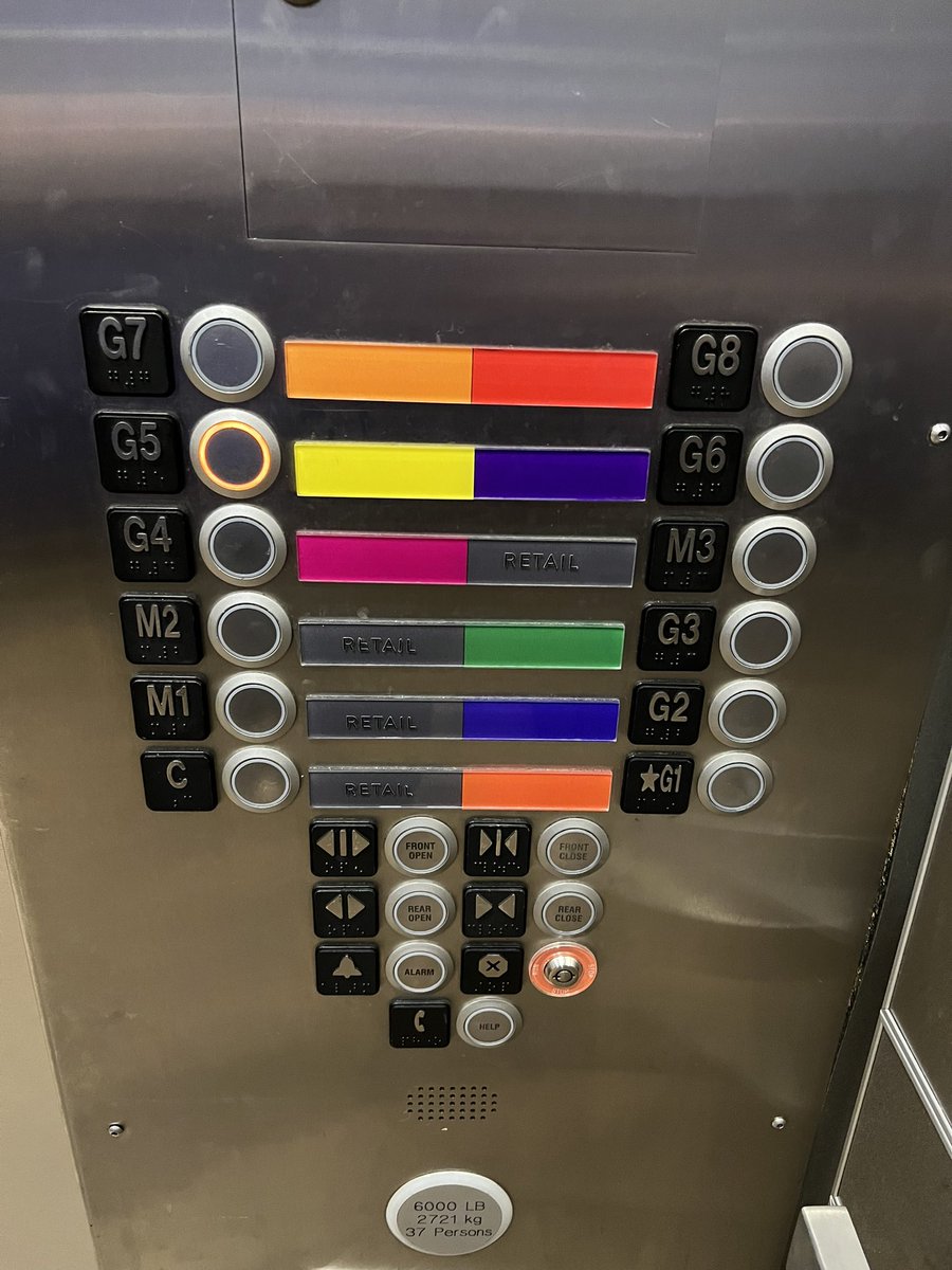 ZoyaBee's tweet image. Lots of good shopping at .@BallstonQuarter but the elevator stops are confusing. To make matters worse, the sign mapping stores to floors is in reverse order to the elevator stops. #BadDesign #PleaseImprove