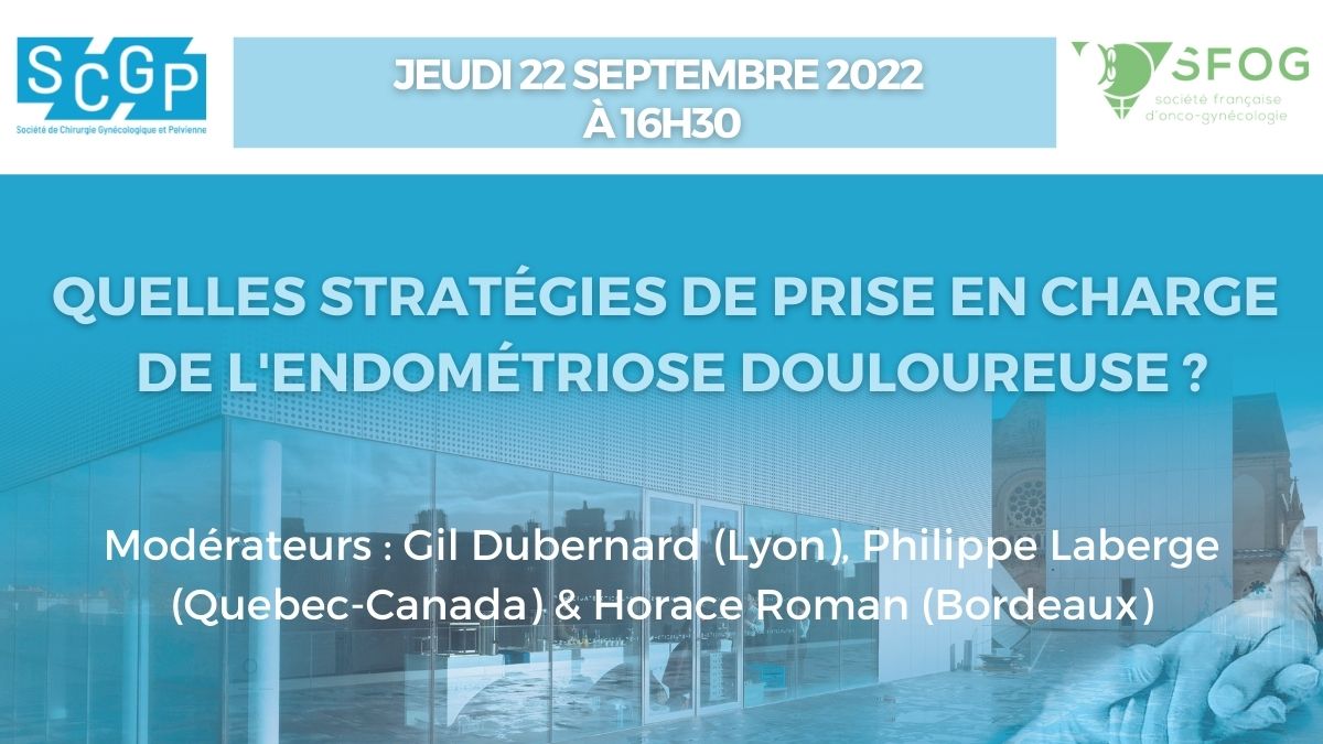 SCGP_officiel's tweet photo. Rendez-vous le 22 septembre à 16h30 pour en apprendre plus sur les différentes stratégies de prise en charge de l’#endométriose douloureuse.
📅Inscrivez-vous pour participer à la #SCGP2022 ➡ https://t.co/A9drXZpQWf
#gynecologie #chirurgie #adenomyose @la_sfog https://t.co/X5hFF4BwW6