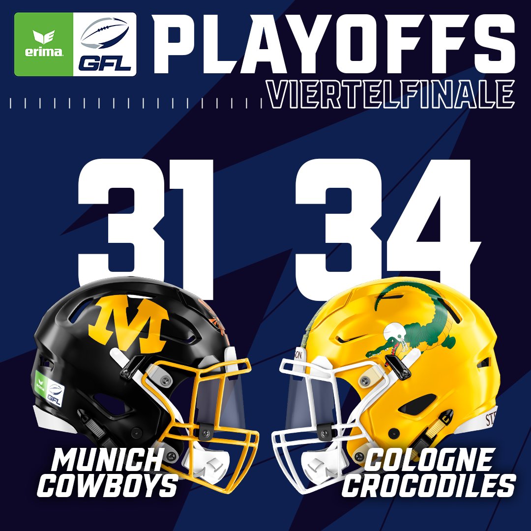 Die Cologne Crocodiles gewinnen zum ersten Mal seit 2000 ein Viertelfinale und qualifizieren sich für das Halbfinale.

#GFL #GFL2022 #germanfootballleague #ERIMAGFL