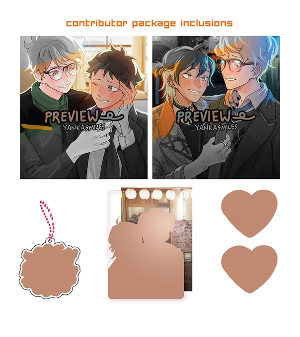 previews of the contributor package gifts have been posted on my ko-fi~ I haven't included the sticker designs since I haven't uploaded the high res files for my members yet, but I'll update the post to include them soon! https://t.co/WPghIo2Oso 