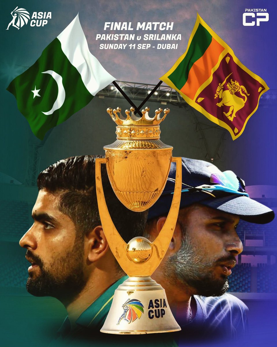 PakistanCricpro's tweet photo. 𝐓𝐨𝐦𝐨𝐫𝐫𝐨𝐰 𝐈𝐭 𝐖𝐢𝐥𝐥 𝐁𝐞 𝐊𝐧𝐨𝐰𝐧 𝐖𝐡𝐨 𝐖𝐢𝐥𝐥 𝐁𝐞𝐜𝐨𝐦𝐞 𝐓𝐡𝐞 𝐊𝐢𝐧𝐠 𝐎𝐟 𝐀𝐬𝐢𝐚 👑

#AsiaCup2022Final #AsiaCup2022 #Pakistan #Srilanka #PAKvSL #SLvPAK #BabarAzam #DasunShanaka https://t.co/MdLeXSGwsv