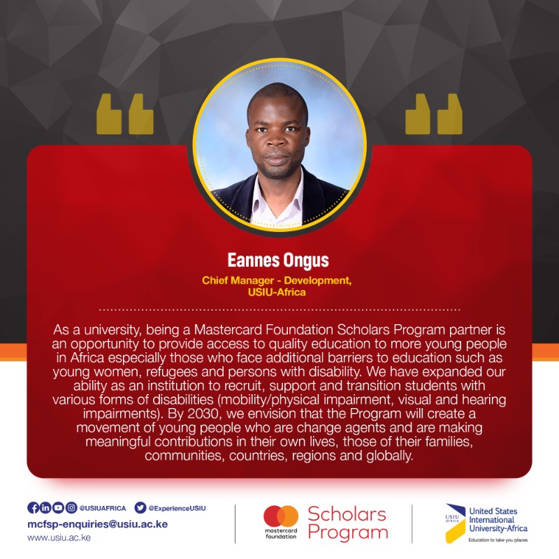 USIUAfrica on Twitter ""As a MastercardFdn Scholars Program partner
