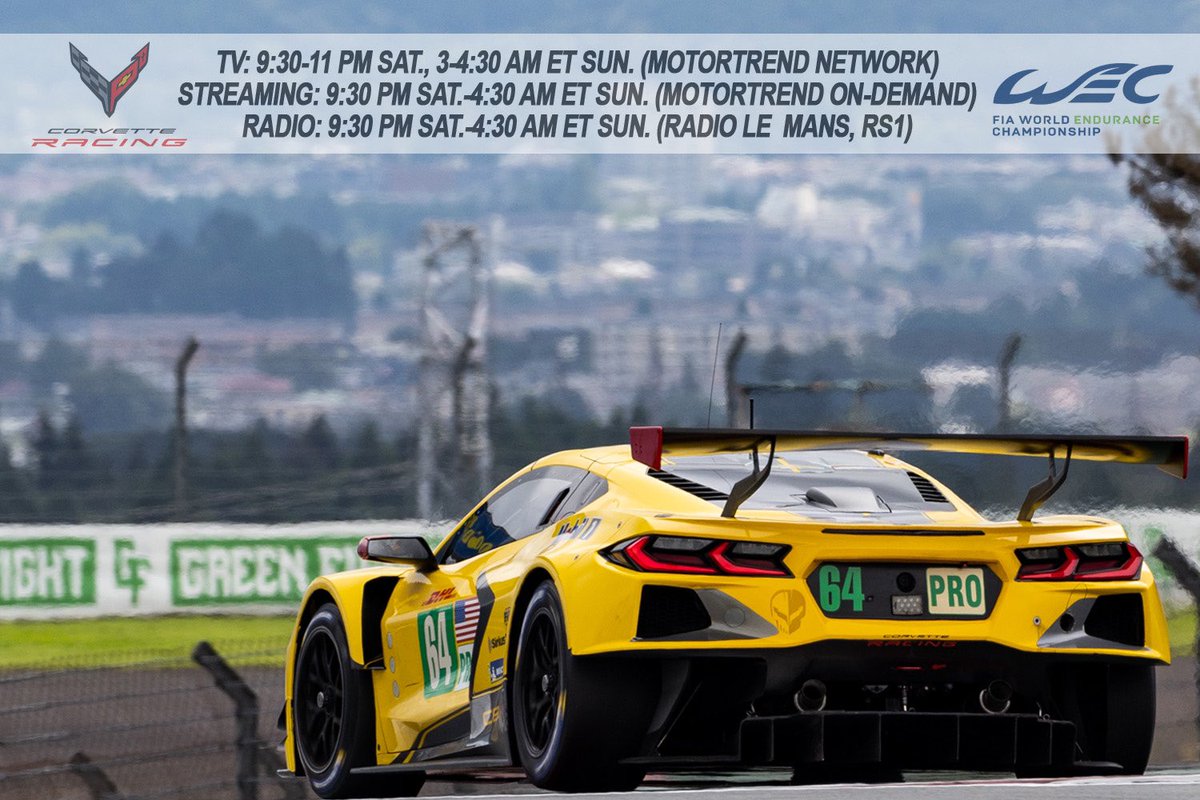 How about some prime time racing!? Here’s how you can watch @TommyMilner and @CorvetteRacing take on the @FIAWEC competition. #LetsGoTommy