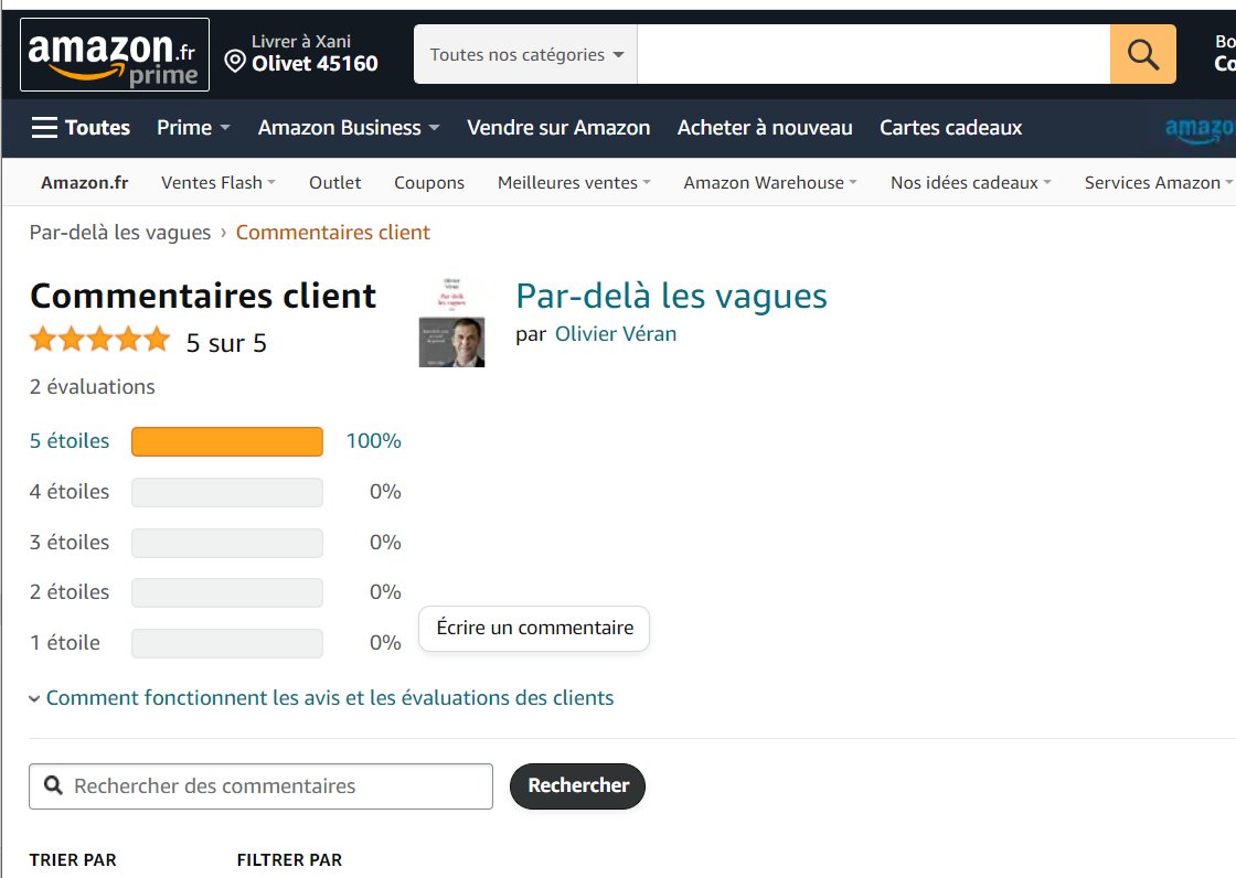 JeanYvesCAPO's tweet image. HALLUCINANT !
@amazonfrance supprime les commentaires négatifs sur les ventes de VERAN !!!
Il y avait 19 commentaires dont 17 à 1/5 et 2 à 5/5 : il ne reste que les 2 à 5/5 ... sauf qu'on a des copies de l'historique !!!
Une méthode de voyou.
Un pt'it boycott d'AMAZON ?
