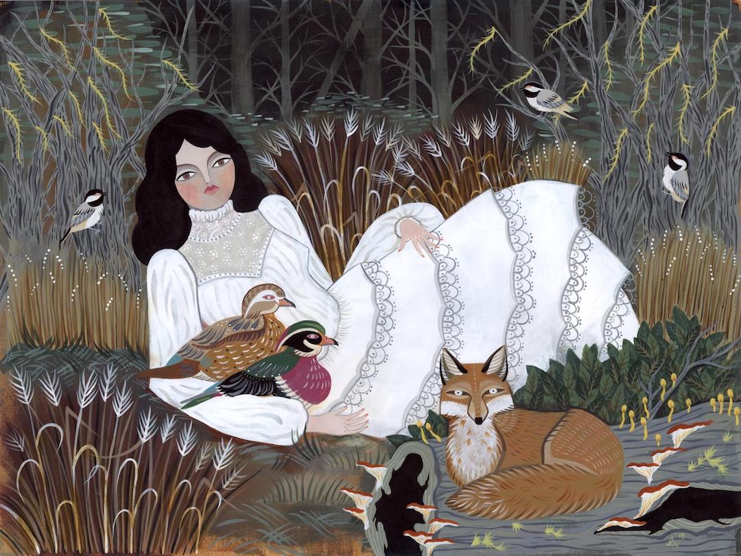 ElliottBlackwe3's tweet photo. The magical illustrations of Lisa Vanin is rooted in forest folklore. As she said "I am inspired by the whimsical creepiness of folklore, fairy tales, fables, and myths. These stories have always held a special place in my heart.” https://t.co/Nwk3Lahafb