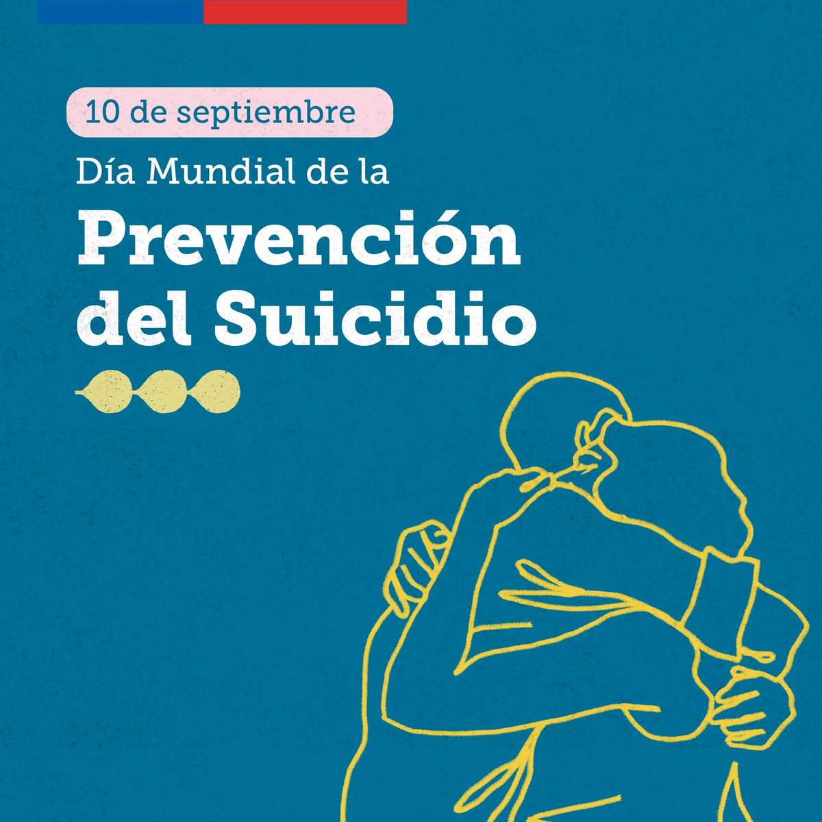 GobiernodeChile's tweet photo. En el Día Mundial de la #PrevenciónDelSuicidio, recordamos la importancia de brindar apoyo a quienes estén pensando en suicidio como una opción. Recuerda que el acompañamiento y evitar prejuicios es fundamental❤️

Más en https://t.co/AriFwTBmds https://t.co/x59DHP6QYY