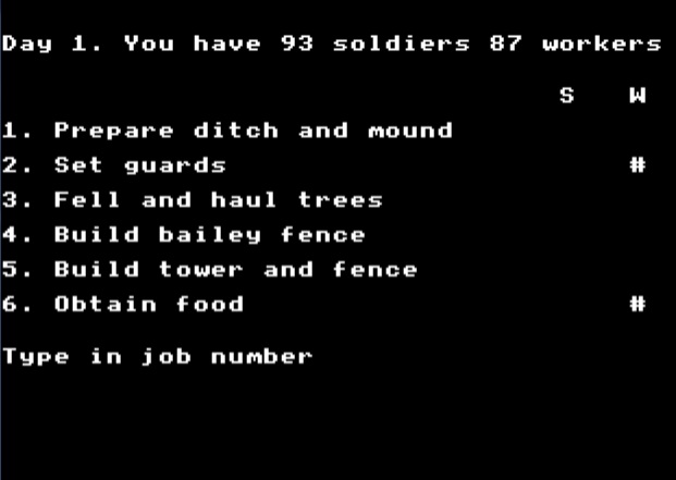 Fletcher's Castle, one of the earliest management games on the BBC Micro. We used to play this at school in the early 80s. #retrogaming #retrogame #retrogamer #1980s #80s #bbc #school