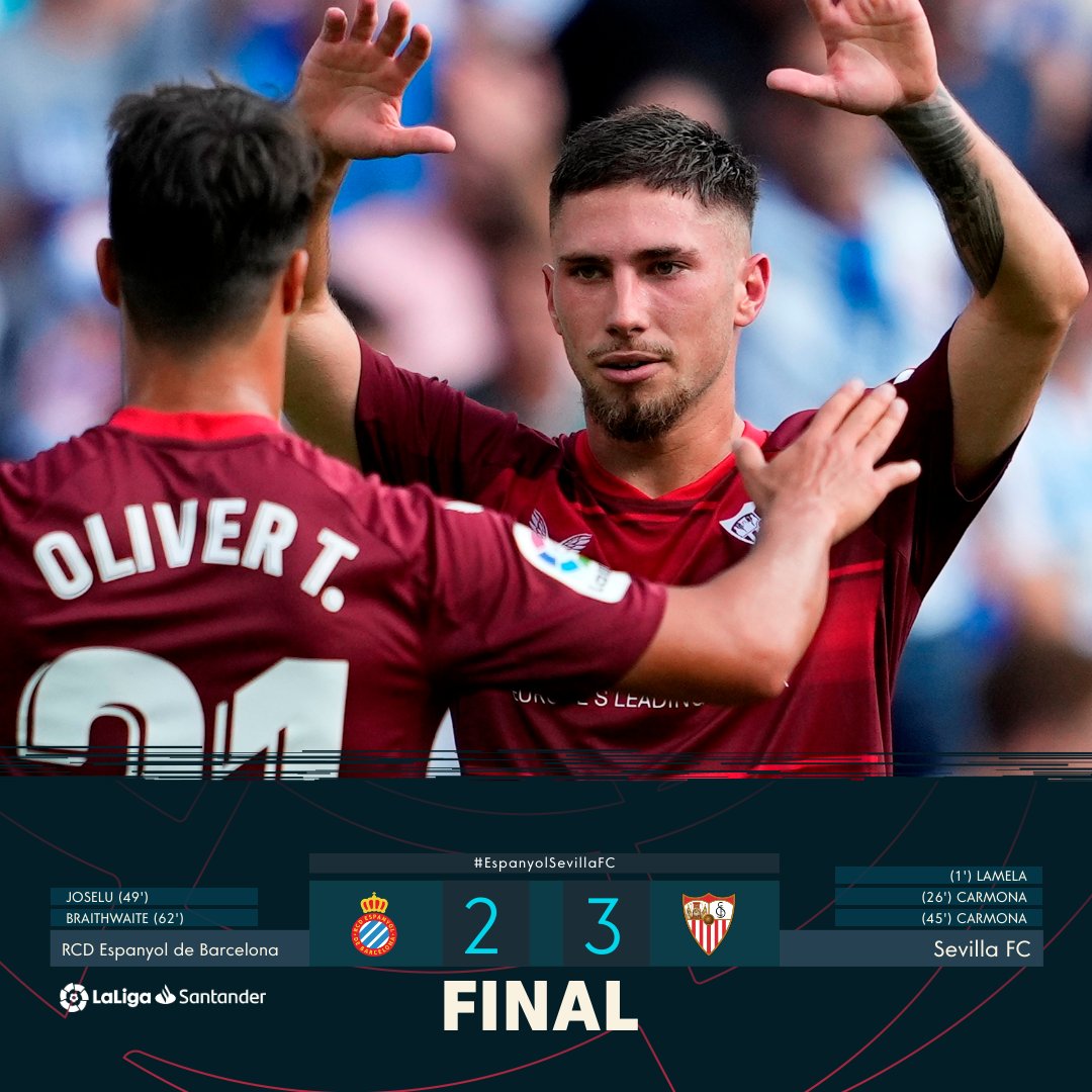 ラ リーガ 試合結果 Espanyolsevillafc 2 3 セビージャ がアウェイで エスパニョール と白熱した戦いを制し 今季初勝利を収める Laligasantander T Co 5bey2fivoo Twitter ラ リーガ 試合結果 Espanyolsevillafc 2 3 セビージャ がアウェイで エスパニョール と白熱した戦いを制し 今季初勝利を収める Laligasantander T Co 5bey2fivoo Twitter