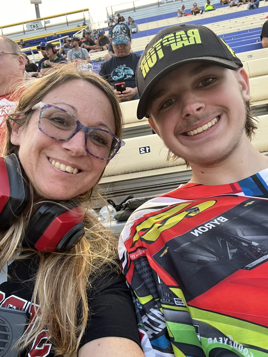 Bwerner2004's tweet image. His first real nascar race  Friday night under the lights @mattdracing @Hendrick24Team  his smile says it all  he loves everything @NASCAR_Xfinity @NASCAR  @WilliamByron  he is one of your biggest fans @kansasspeedway